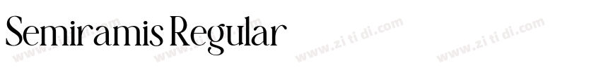 Semiramis Regular字体转换